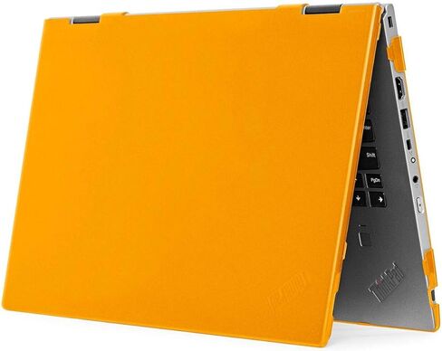 حافظة mCover متوافقة مع أجهزة الكمبيوتر المحمول Lenovo ThinkPad X1 Yoga Gen 4 / Gen 5 Series 2 في 1 مقاس 14 بوصة فقط (غير متوافقة مع أي موديلات Lenovo أخرى) - برتقالي in Saudi Arabia