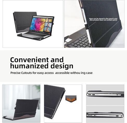 Laptop Case Cover for HP ZBook Firefly 14 G11 14" Mobile Workstation Notebook Sleeve Computer Bag Protective PU Leather Shell (Gray) in Saudi Arabia
