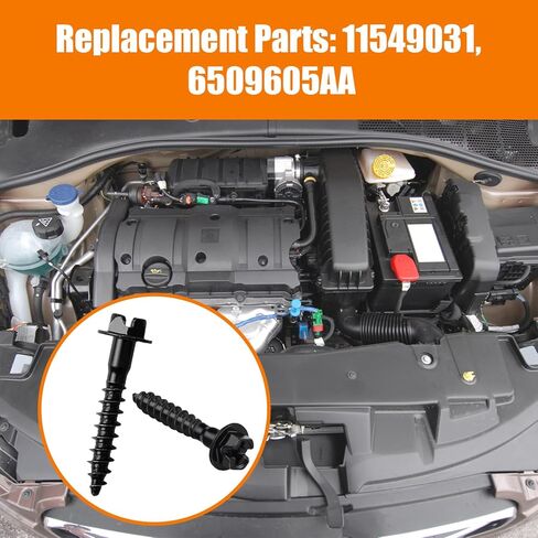 5pcs Air Box Bolt Screws Replaces BAS01003, Compatible with GM Style Air Box, Replace Part Number 6509605AA, 11549031 in Kuwait