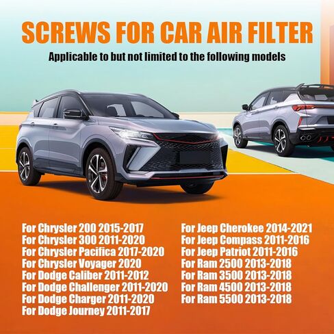 5pcs Air Box Bolt Screws Replaces BAS01003, Compatible with GM Style Air Box, Replace Part Number 6509605AA, 11549031 in Kuwait