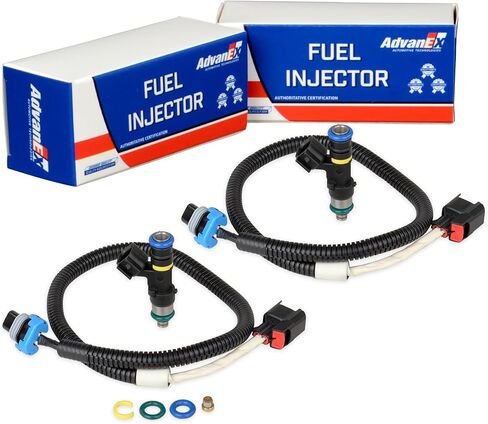 0280158197 2PCS Fuel Injectors with Harness Compatible with Polaris 2011-2014 RZR 800, Ranger 800 Replace 1204318 1204318 in Saudi Arabia