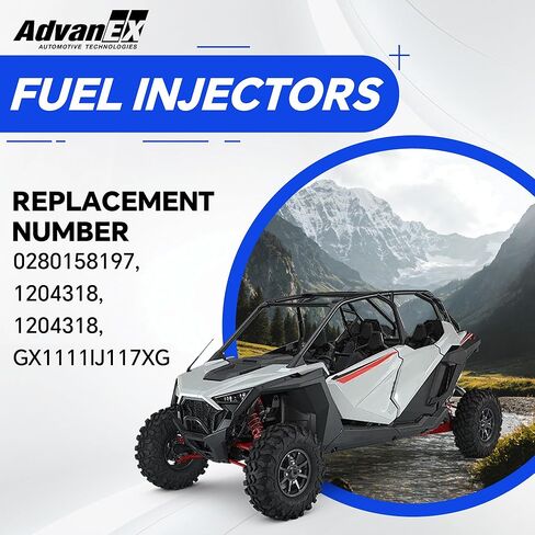 0280158197 2PCS Fuel Injectors with Harness Compatible with Polaris 2011-2014 RZR 800, Ranger 800 Replace 1204318 1204318 in Saudi Arabia