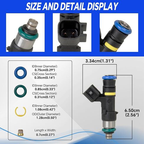0280158197 2PCS Fuel Injectors with Harness Compatible with Polaris 2011-2014 RZR 800, Ranger 800 Replace 1204318 1204318 in Saudi Arabia