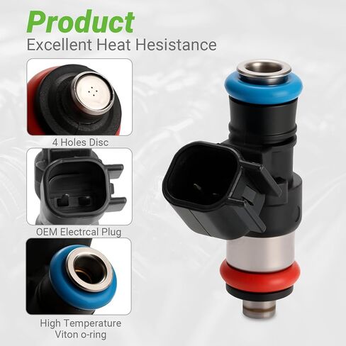 مجموعة حاقنات الوقود مكونة من 8 قطع متوافقة مع شيفروليه كامارو كورفيت SS بونتياك G8، 6.2L 7.0L V8# 0280158051 62647 800-2024N 217-2425 832-11220 4G2041 FJ988 12576341,2008 2009 2010 2011 2012 2013-2017 in Kuwait