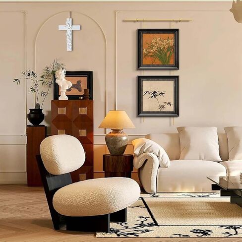 Iryanthos Ceramic Wall Cross, White Handmade Floral Decorative Cross for Wall, Christian Crosses Decor for Home, Wedding, Farmhouse, Shelf & Entryway (9.45" * 6.3" * 0.6") in Saudi Arabia