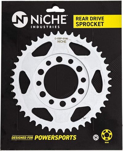 NICHE 428 Pitch 44 Tooth Rear Drive Sprocket for 1969-1983 Yamaha YZ80 DT175 DT125 AT1 CT1 CT2 CT3 4V1-25444-10-00 in Saudi Arabia
