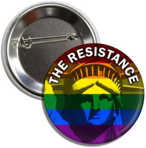 The Resistance Political Movement Anti Trump Button, 2.25 Inch Round Badge Pin in Saudi Arabia