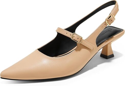 Arromic Kitten Heels for Women Slingback Heels 2 Inch Women's Pumps Kitten Heels Closed Toe Comfortable Dress Shoes in Saudi Arabia