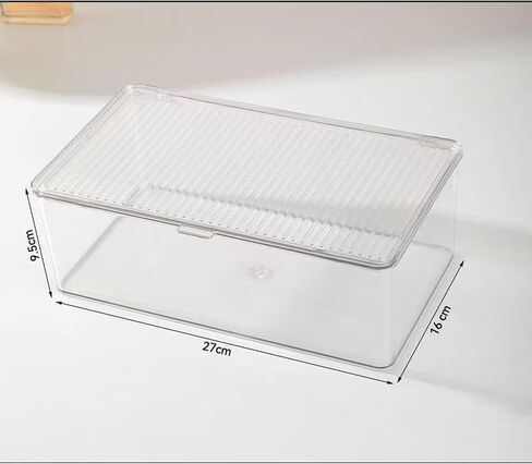 Acrylic jewelry box, jewelry desktop storage box, transparent dust-proof and moisture-proof jewelry finishing box, portable flip box +21 independent bracelet boxes. in Saudi Arabia