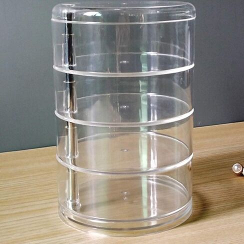 Jewelry Box Clear Acrylic Jewelry Box Rotating Jewelry Case Protable Jewelry Organizer Box For Women Jewelry Storage Box Display Stand exquisite in Saudi Arabia