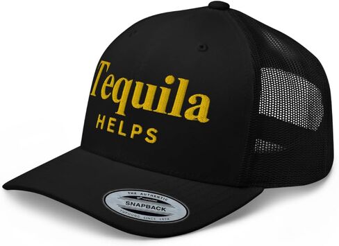 NG Tequila Helps Embroidered Curved Bill Trucker Hat Mid Crown Adjustable Funny Party Cap in Saudi Arabia