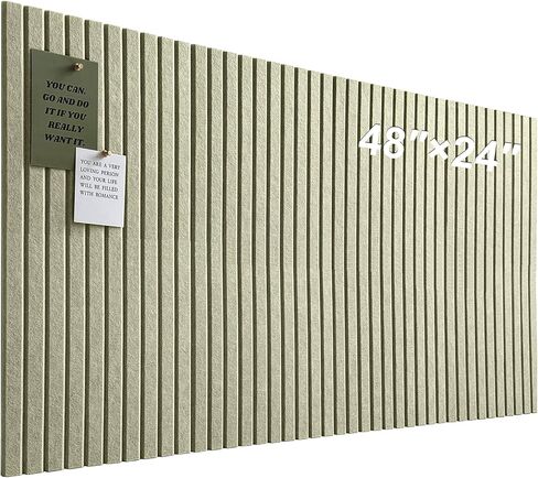 Large Cork Board for Office, 8 Pack Felt Wall Tiles with Slat Wall Paneling and Safe Removable Adhesive Tabs, Felt Bulletin Board Pin Board Cork Boards for Walls - Tan in Saudi Arabia