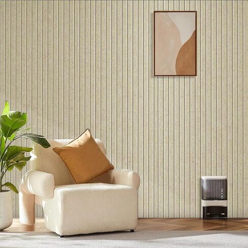 Large Cork Board for Office, 8 Pack Felt Wall Tiles with Slat Wall Paneling and Safe Removable Adhesive Tabs, Felt Bulletin Board Pin Board Cork Boards for Walls - Tan in Saudi Arabia