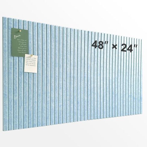 Large Cork Board for Office, 8 Pack Felt Wall Tiles with Slat Wall Paneling and Safe Removable Adhesive Tabs, Felt Bulletin Board Pin Board Cork Boards for Walls - Tan in Saudi Arabia