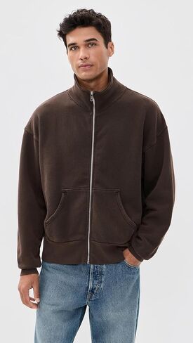 Asher Men's French Terry Full Zip Sweatshirt in Saudi Arabia