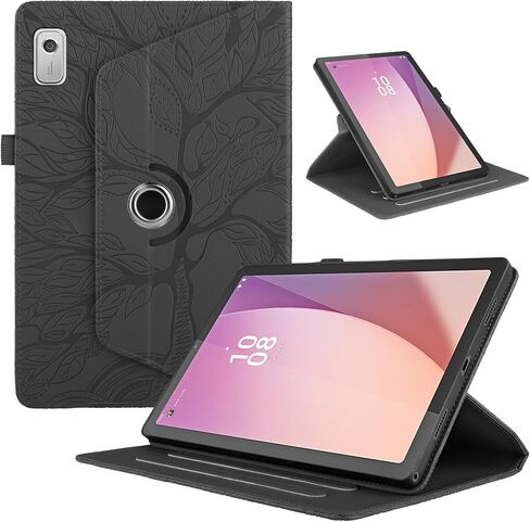 حافظة دوارة لجهاز Lenovo Tab M11 مقاس 11 بوصة 2024 (TB330FU) من جلد البولي يوريثان تدور 360 درجة، غطاء متعدد الزوايا خفيف الوزن، حامل دوار مع حامل قلم - أرجواني in Kuwait