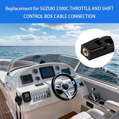 2 Pcs Outboard Control Box Cable End Connector ABS Copper Throttle Cable End Fittings Replacement for Suzuki 3300C Throttle and Shift Control Box Cable Connection 67275-95600 in Kuwait