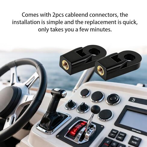 2 Pcs Outboard Control Box Cable End Connector ABS Copper Throttle Cable End Fittings Replacement for Suzuki 3300C Throttle and Shift Control Box Cable Connection 67275-95600 in Kuwait