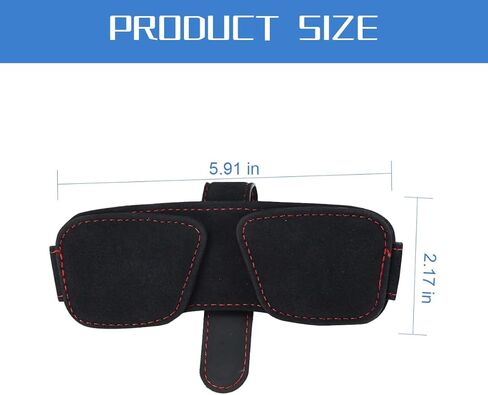 Sunglass Holder for Car Visor, Magnetic Auto Sun Visor Eyeglasses Ticket Card Double Clip, Vehicle Interior Glasses Hanger Organizer Accessories, Universal for SUV Sedan Truck(Black) in Saudi Arabia