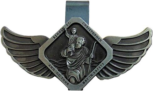 مجموعة هدايا السيارة من Westmon Works St Christopher Medal مع بطاقة الصلاة المقدسة لسائقي السيارات in Saudi Arabia