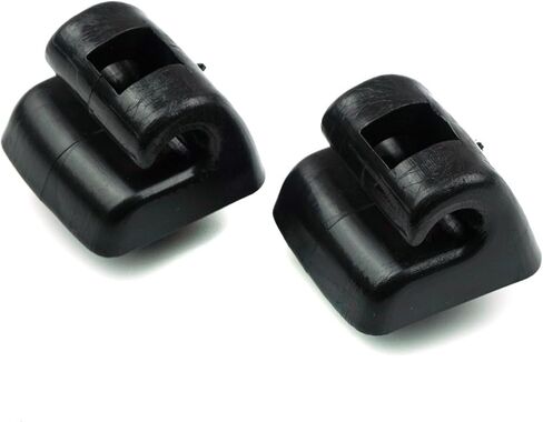 BSR504FBA 2 Pieces Sunvisor Sunshade Retainer Compatible with Mercedes E Class W123 W124 W126 W140 W201 Black Color in Saudi Arabia