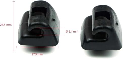 BSR504FBA 2 Pieces Sunvisor Sunshade Retainer Compatible with Mercedes E Class W123 W124 W126 W140 W201 Black Color in Saudi Arabia