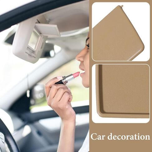 Sun Visor Vanity Mirror Cover for Car Interior Visor Protects against Glare and Scratches Fits Driver and Passenger Side 7.1X3.3 Inches in Saudi Arabia