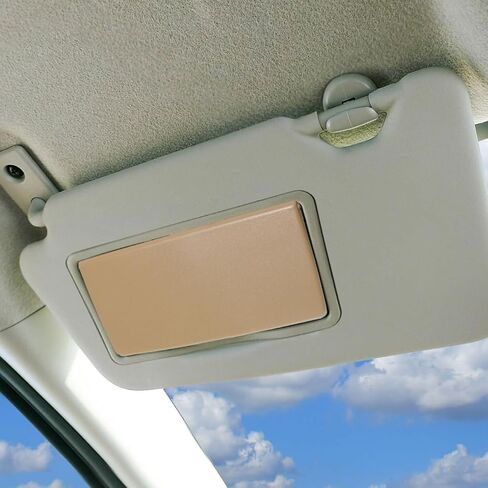 Sun Visor Vanity Mirror Cover for Car Interior Visor Protects against Glare and Scratches Fits Driver and Passenger Side 7.1X3.3 Inches in Saudi Arabia