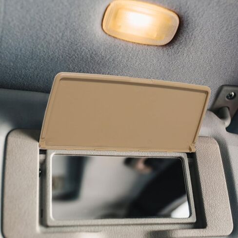 Sun Visor Vanity Mirror Cover for Car Interior Visor Protects against Glare and Scratches Fits Driver and Passenger Side 7.1X3.3 Inches in Saudi Arabia