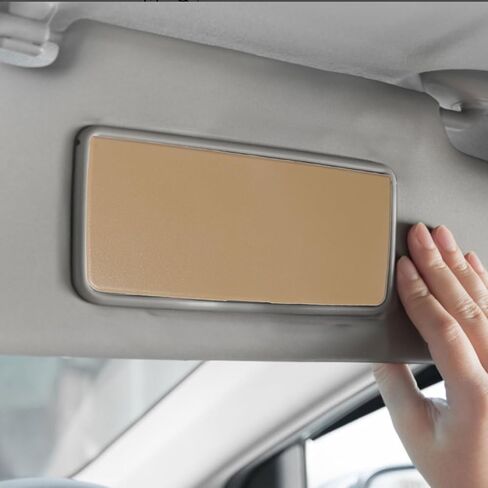 Sun Visor Vanity Mirror Cover for Car Interior Visor Protects against Glare and Scratches Fits Driver and Passenger Side 7.1X3.3 Inches in Saudi Arabia