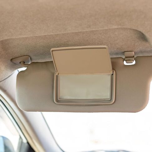 Sun Visor Vanity Mirror Cover for Car Interior Visor Protects against Glare and Scratches Fits Driver and Passenger Side 7.1X3.3 Inches in Saudi Arabia