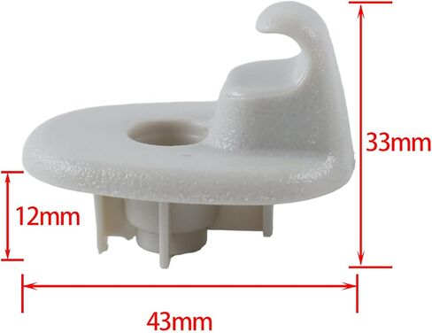 2PCS 1AR26BD1AA 1AR26DW1AA Sun Visor Hook Clips Compatible with 2005 - 2012 Jeep Liberty, 2008 - 2012 Dodge Nitro in Saudi Arabia