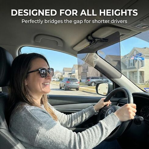 موسع حاجب الشمس المحسن للسيارات، امتداد حاجب السيارة المستقطب الأكبر المضاد للوهج، مانع أشعة الشمس العالمي للسيارة يحمي من الأشعة فوق البنفسجية والعمى الثلجي، عدسة كمبيوتر محسنة لسيارات الدفع الرباعي والشاحنات in Kuwait