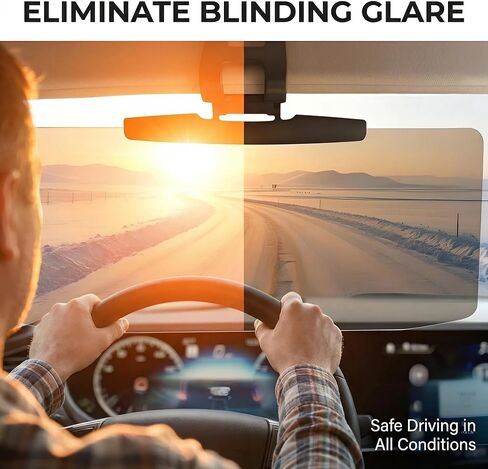 موسع حاجب الشمس المحسن للسيارات، امتداد حاجب السيارة المستقطب الأكبر المضاد للوهج، مانع أشعة الشمس العالمي للسيارة يحمي من الأشعة فوق البنفسجية والعمى الثلجي، عدسة كمبيوتر محسنة لسيارات الدفع الرباعي والشاحنات in Kuwait
