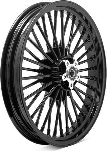 TOFR 19x2.5 Cast Fat Spoke Front Wheel Rim Gloss Black For Harley 2000-2007 Sportster XL 883 1200 XL883 Hugger XLH883 XL883C XL1200C XL883R XL1200R Roadster XL1200S 2001 2002 2003 2004 2005 2006 in Saudi Arabia