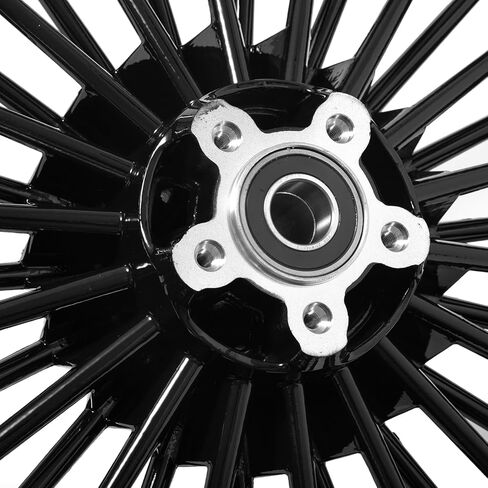 TOFR 19x2.5 Cast Fat Spoke Front Wheel Rim Gloss Black For Harley 2000-2007 Sportster XL 883 1200 XL883 Hugger XLH883 XL883C XL1200C XL883R XL1200R Roadster XL1200S 2001 2002 2003 2004 2005 2006 in Saudi Arabia