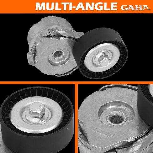 GAHA 39298 Belt Tensioner Pulley Assembly, Compatible for Ford 2011-2022 F-150/2011-2012&2015-2017 Mustang V8 5.0L, Replace# BR3E6B209HC, BR3Z6B209H in Kuwait