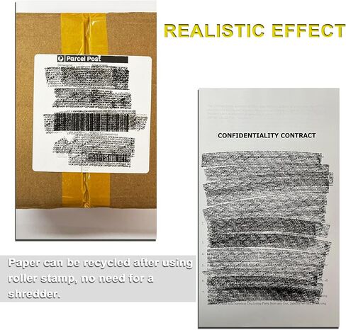 Fuck Off Letters - مجموعة طوابع دوارة لحماية سرقة الهوية، بما في ذلك 6 عبوات عبوات - ختم دوار سري، مضاد للسرقة، ختم الخصوصية والأمان، مصمم لتأمين تعتيم الهوية in Kuwait