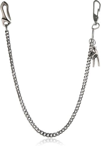 HZMAN Silver Stainless Steel Pants Chain, Hip Hop Punk Goth Wallet Chain for Jeans, Multi-Use Pocket Key Chain, Accessories for Men Women in Saudi Arabia