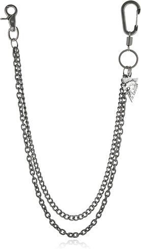 HZMAN Silver Stainless Steel Pants Chain, Hip Hop Punk Goth Wallet Chain for Jeans, Multi-Use Pocket Key Chain, Accessories for Men Women in Saudi Arabia