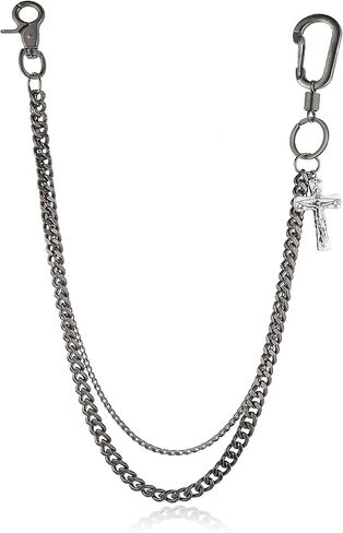 HZMAN Silver Stainless Steel Pants Chain, Hip Hop Punk Goth Wallet Chain for Jeans, Multi-Use Pocket Key Chain, Accessories for Men Women in Saudi Arabia