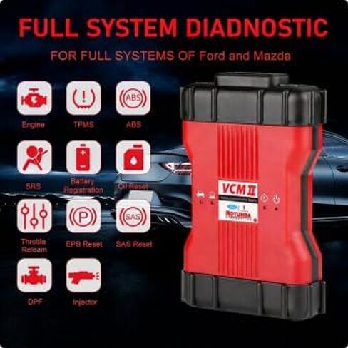 ماسح ضوئي تشخيصي للسيارات VCM2، أداة تشخيص احترافية للمركبات مع برمجة، برامج مثبتة مسبقًا لموديلات FordMazda، IDS V130/V128، 1996-2019 in Kuwait
