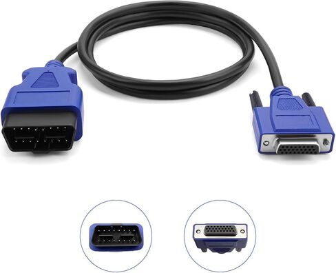 493113 OBD2 Cable Adapter 16 Pin Fits for Nexiq USB Link 2 & Nexiq USB Link 3,Fits for Ford GM Dodge Volvo Mack Isuzu Hino ETC, J1962 Vehicles in Saudi Arabia