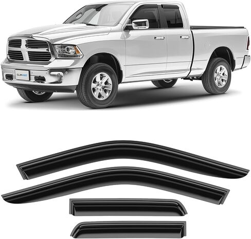 CLIM ART Incredibly Durable Rain Guards for Jeep Grand Cherokee 2022-2026, Original Tape-on Window Deflectors, Vent Deflector, Window Visors, Car Accessories, 6pcs. - 422229 in Kuwait