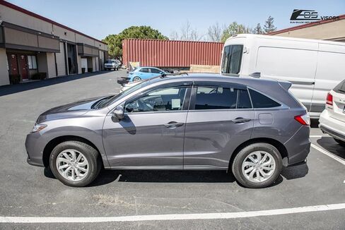 Extreme Online Store Replacement for 2013-2018 Acura RDX Models | EOS Visors JDM Mugen Tape-On Style Smoke Tinted Side Vents Rain Guard Window Deflectors DWV-V125 in Saudi Arabia
