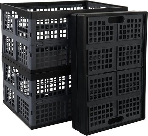 صندوق تخزين بلاستيكي قابل للطي سعة 42 لتر، صندوق تخزين قابل للطي، 4 عبوات in Kuwait