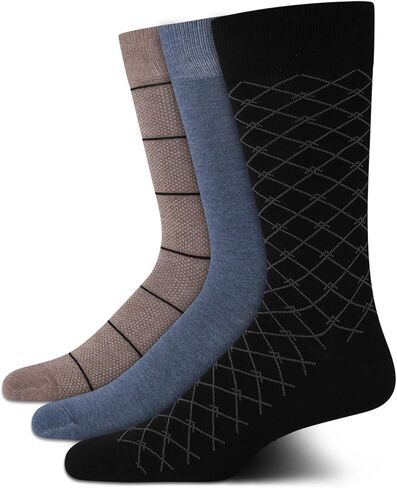 Cole Haan Mens Dress Socks - 3 Pack Soft Cotton Crew Sock - Breathable Formal Dress Work Socks for Men (Sizes: 7-12) in Saudi Arabia