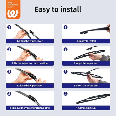 شفرات ممسحة الزجاج الأمامي 26 بوصة + 16 بوصة مع ممسحة خلفية 12 بوصة بديلة للسيارات في جميع المواسم لسوبارو كروستريك/إمبريزا 2018-2023 (مجموعة من 3) in Kuwait