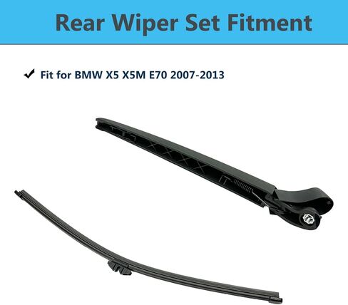 مجموعة شفرات ذراع ممسحة الزجاج الأمامي الخلفية بديلة لسيارة BMW X5 X5M E70 2007-2013، طراز OE، ذراع 13 بوصة، شفرة 15 بوصة، مجموعة واحدة in Saudi Arabia