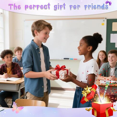 مجموعة من 8 أقلام قابلة للخرز على شكل زهرة الفراشة، مجموعة صنع الأقلام مع الخرز والعبوات، كتابة ناعمة بالحبر الأسود، هدية للطلاب الحاضرين في المنزل والمراهقين واللوازم المكتبية المدرسية in Kuwait